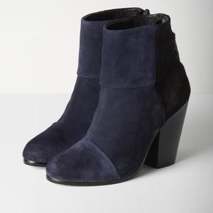 Rag & bone navy suede Newbury Boots